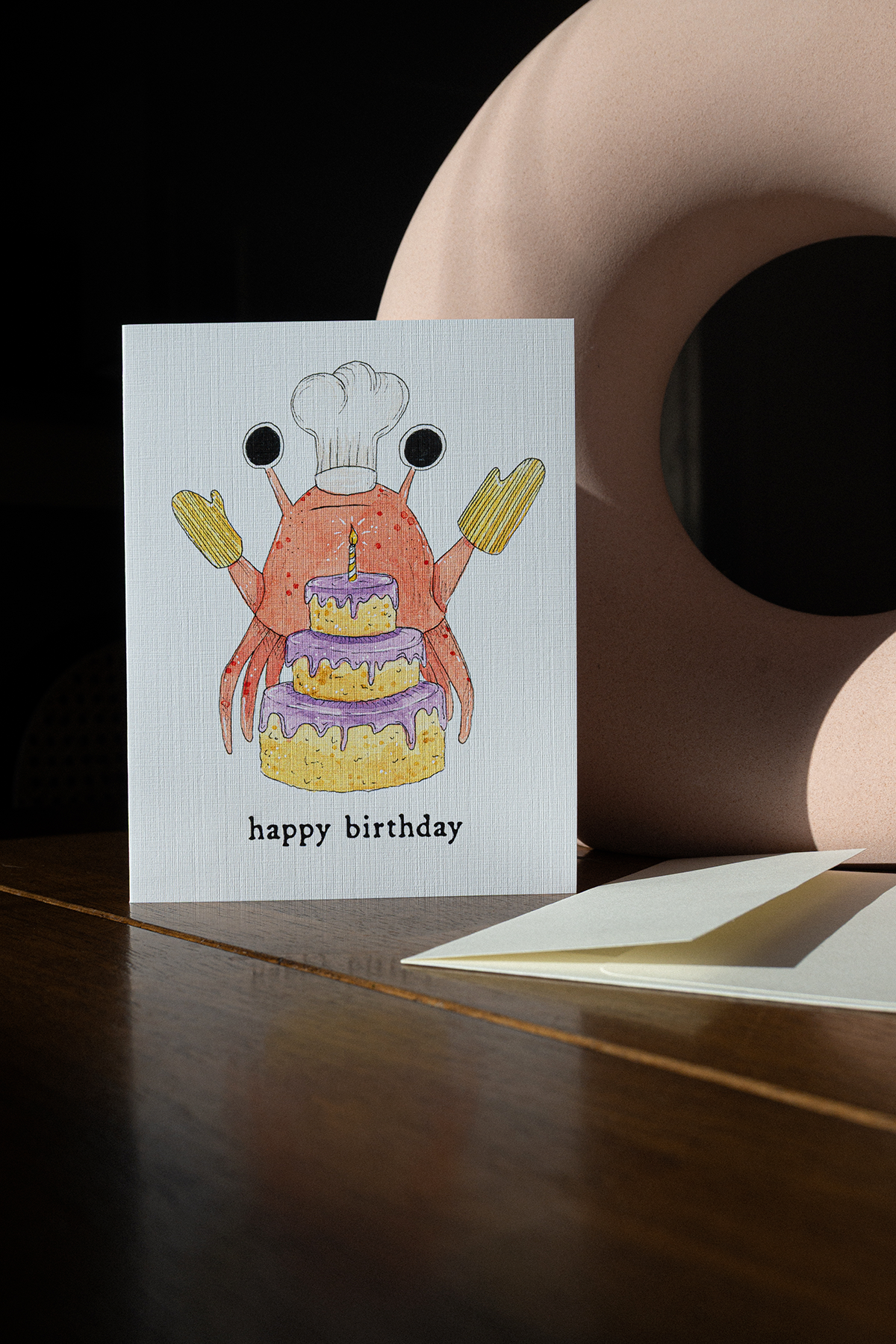 Baked Crab Cake - Greeting Card