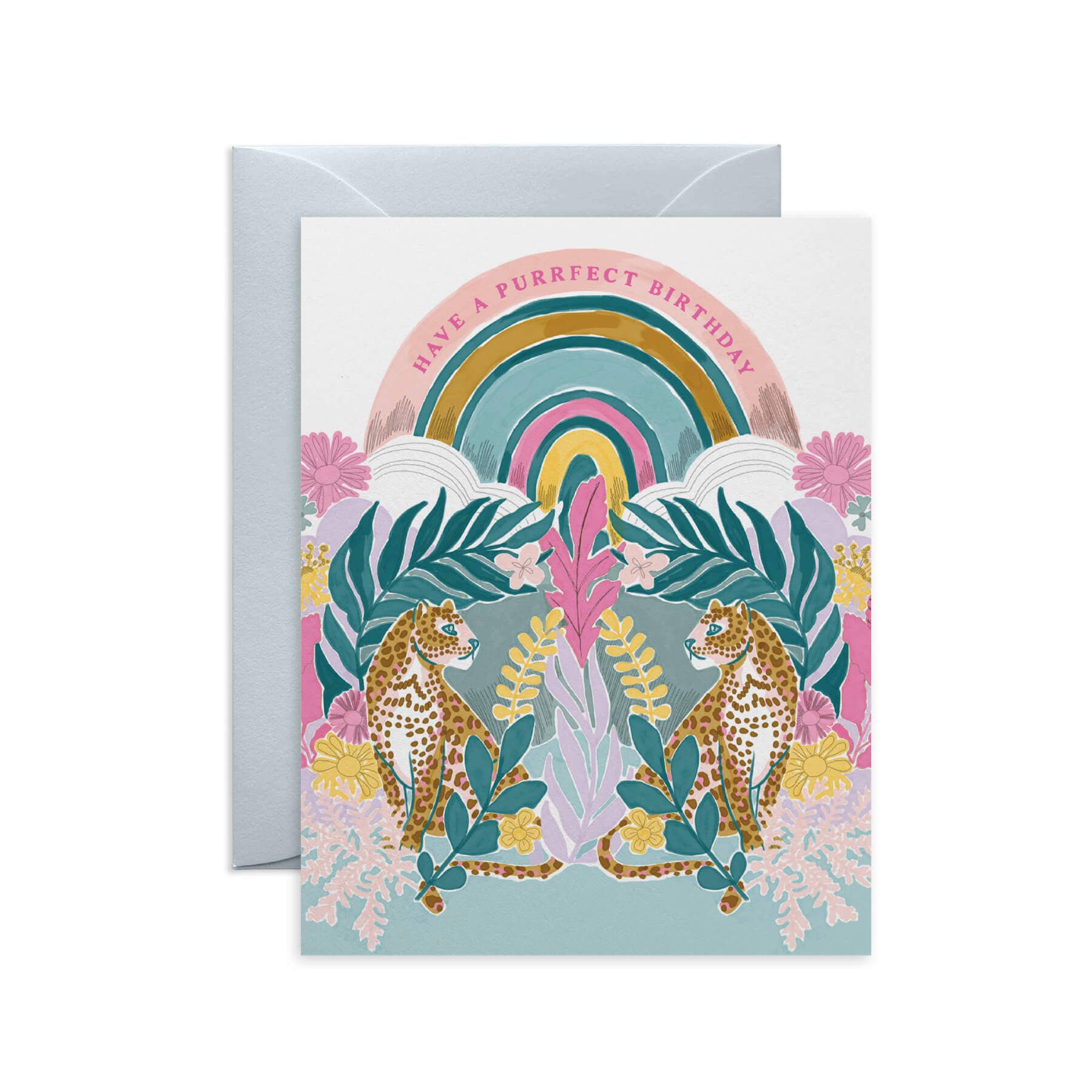 Leopard Daydream Birthday Card