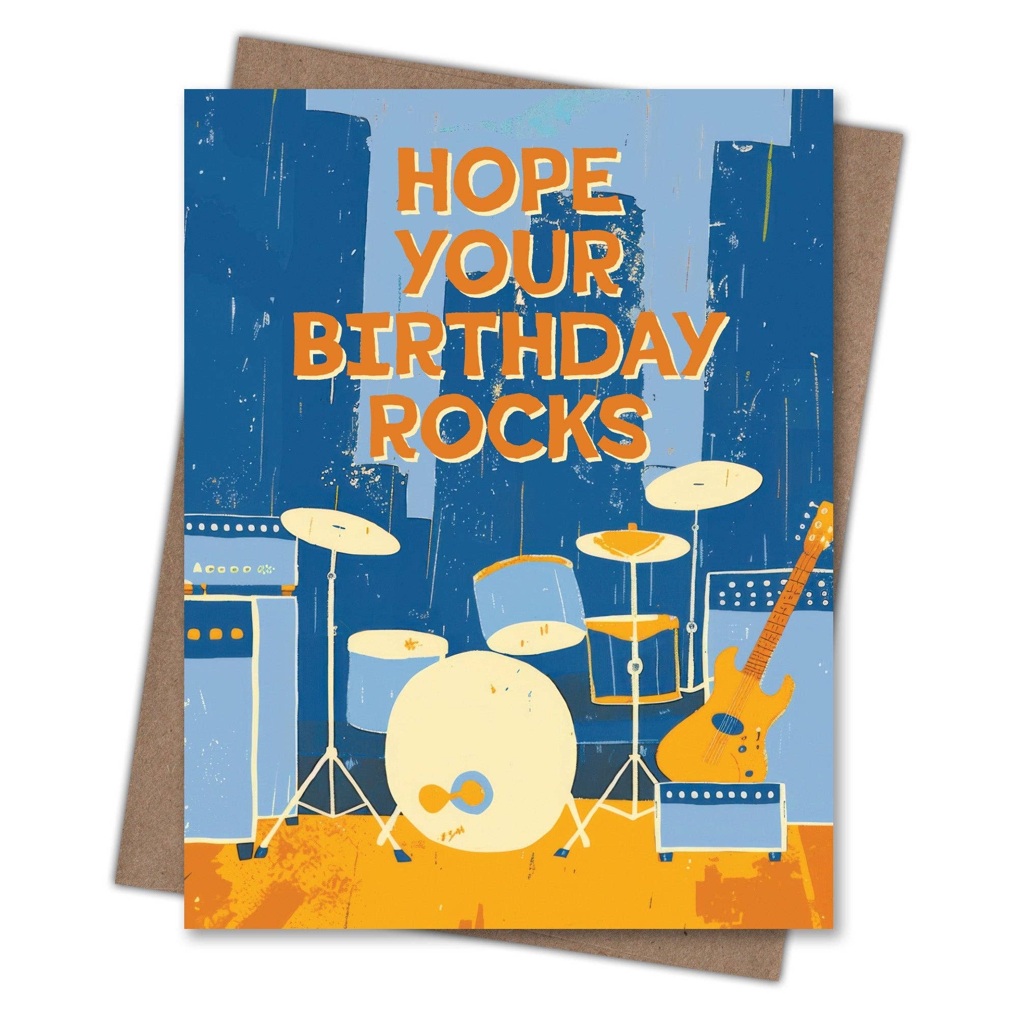 Rock Concert Birthday Card