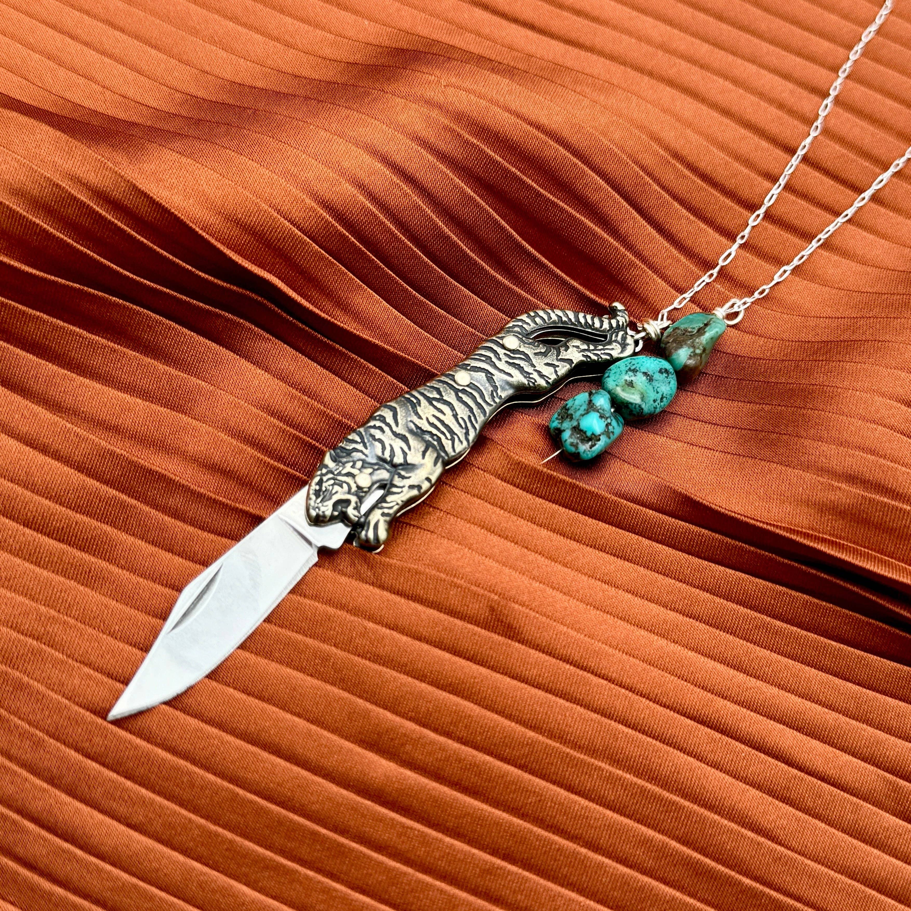Handmade Untamed Necklace: 22" / Gold