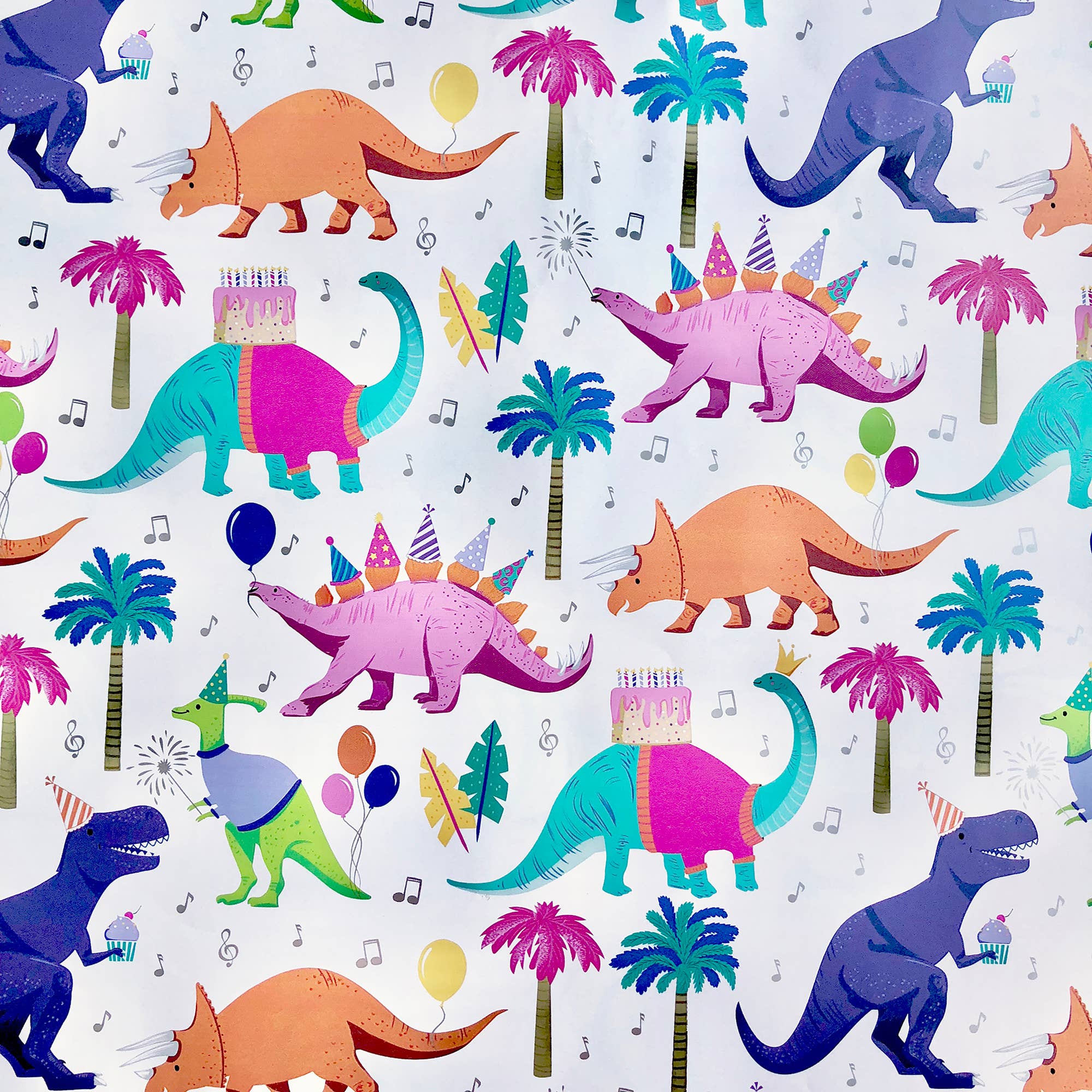 Dino Party Gift Wrap - Roll