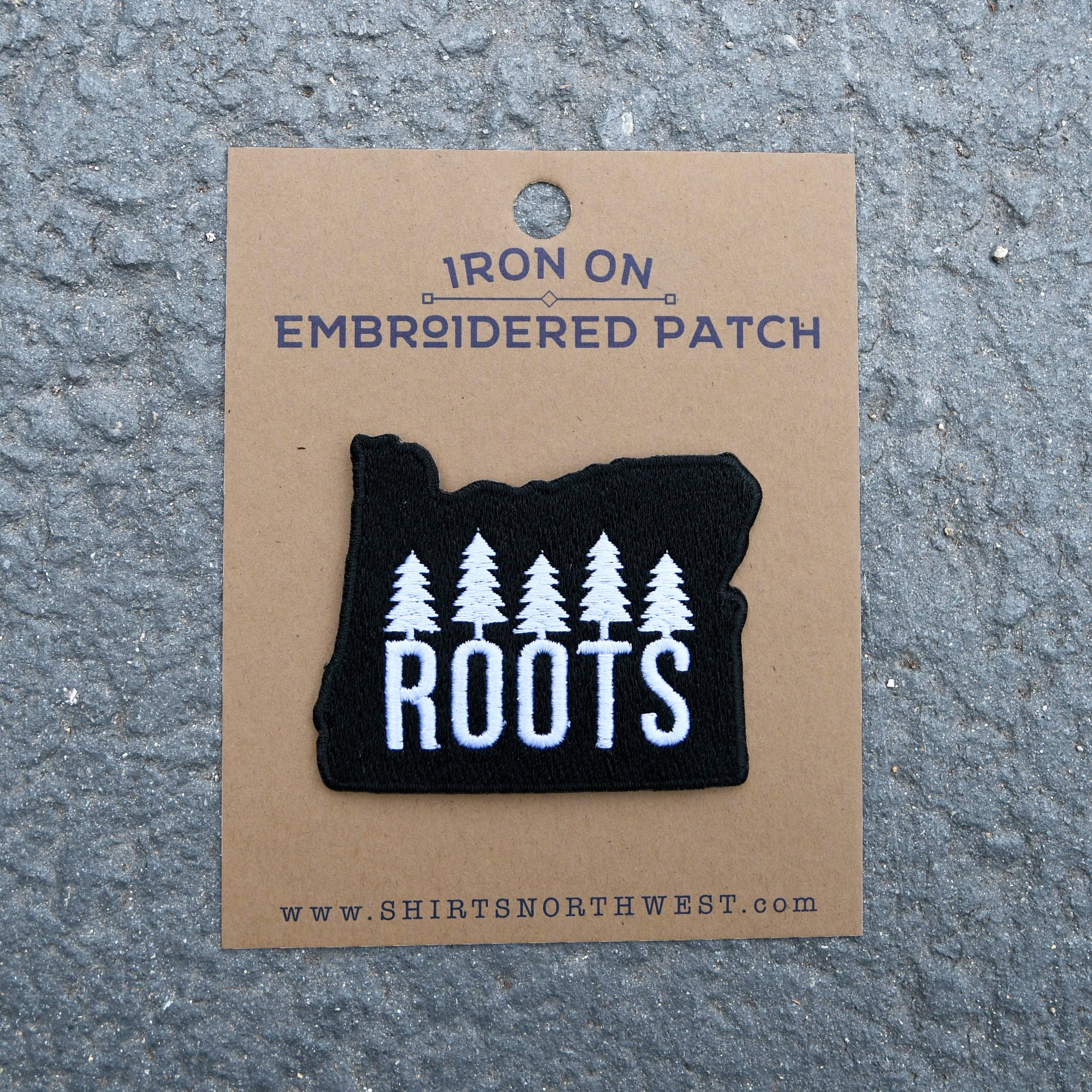 Iron on patches: OREGON ROOTS