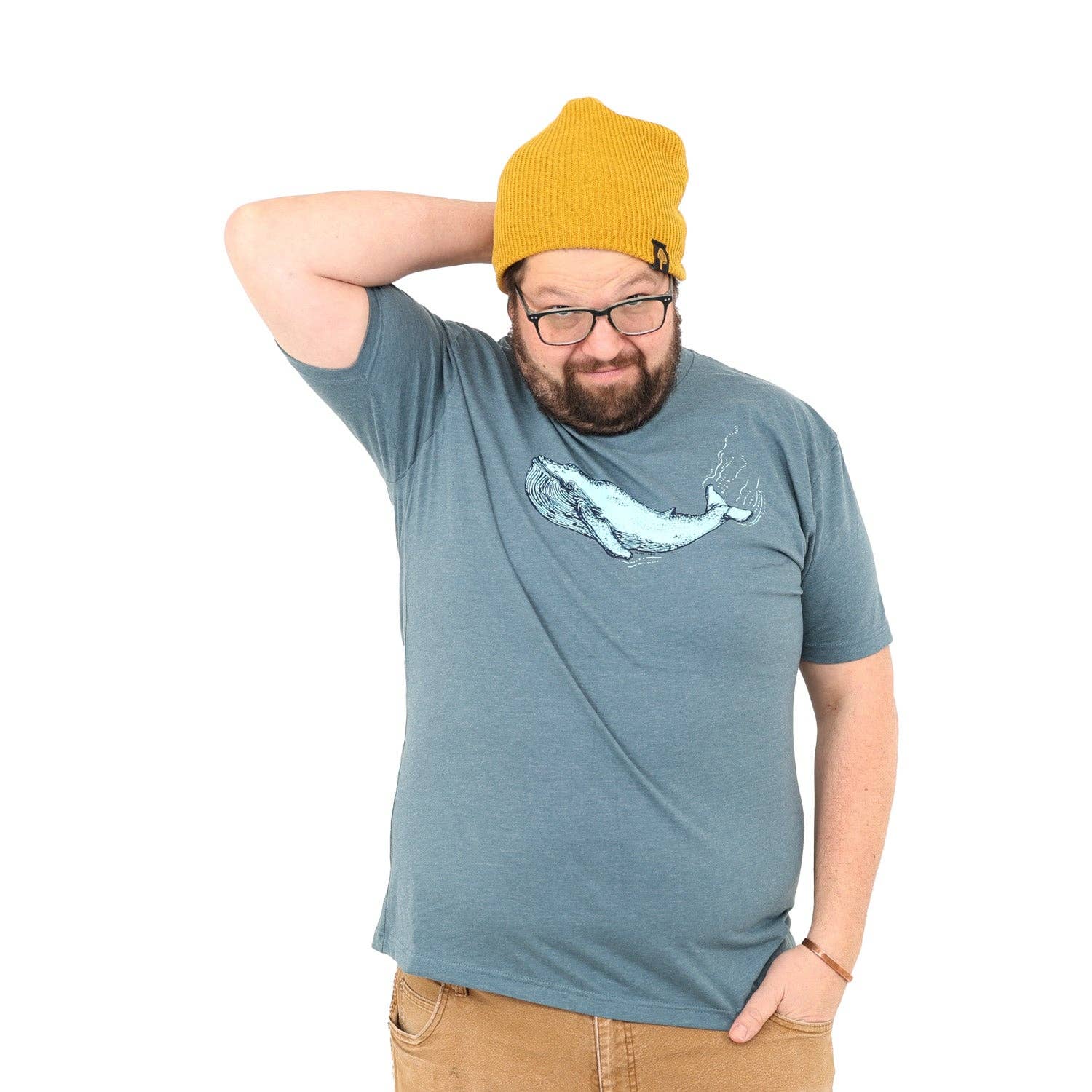 Blue Whale T Shirt: Indigo
