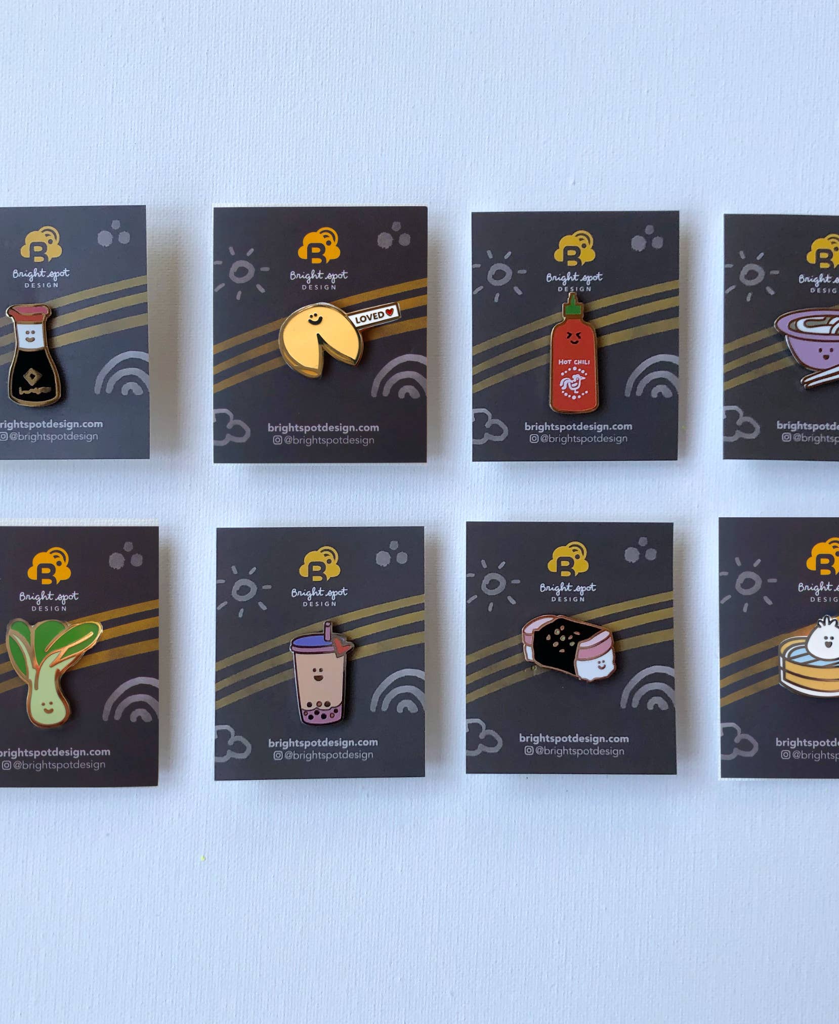 Friendly Fortune Cookie Enamel Pin