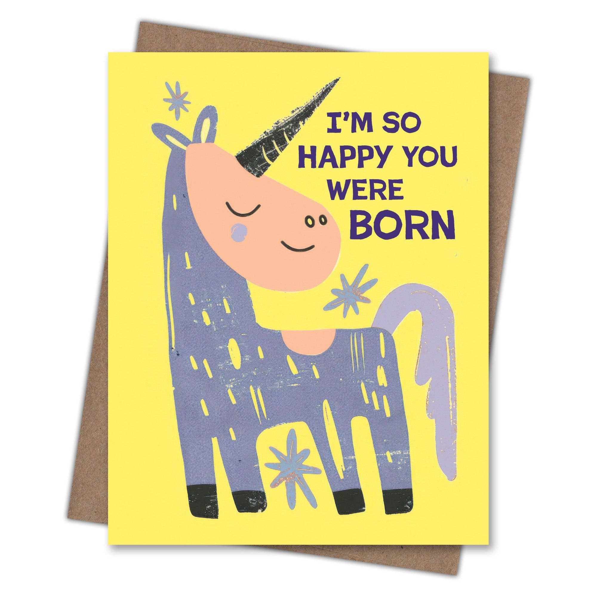 Happy Unicorn Birthday Card