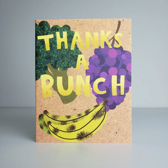 Studio Sardine:Thanks A Bunch A2 Size Notecards, Blank Greeting Cards