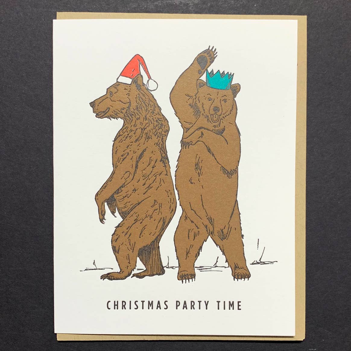 Christmas Grizzly Bears 8 Card Set or Singles: Morning After