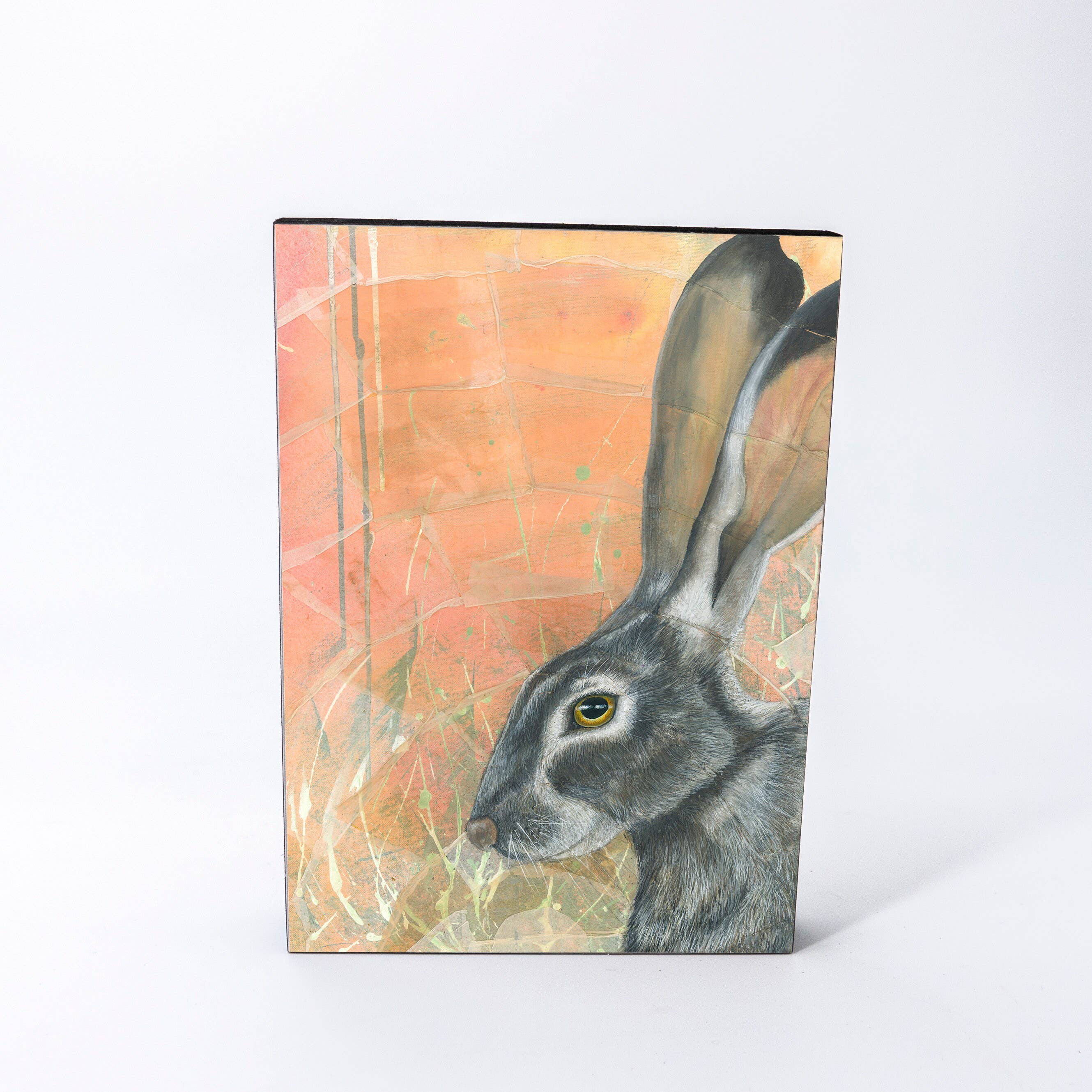 Jack Rabbit Wood Panel Giclée Print