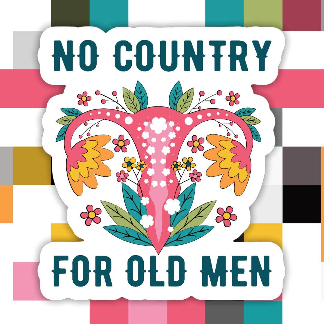 No Country for Old Men Pro Women Sticker