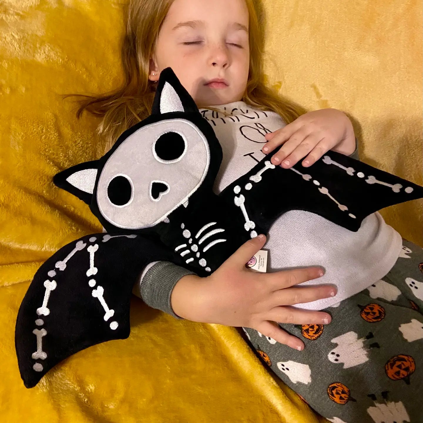 9" Halloween Stuffed Plush - Bat Skeleton Plush