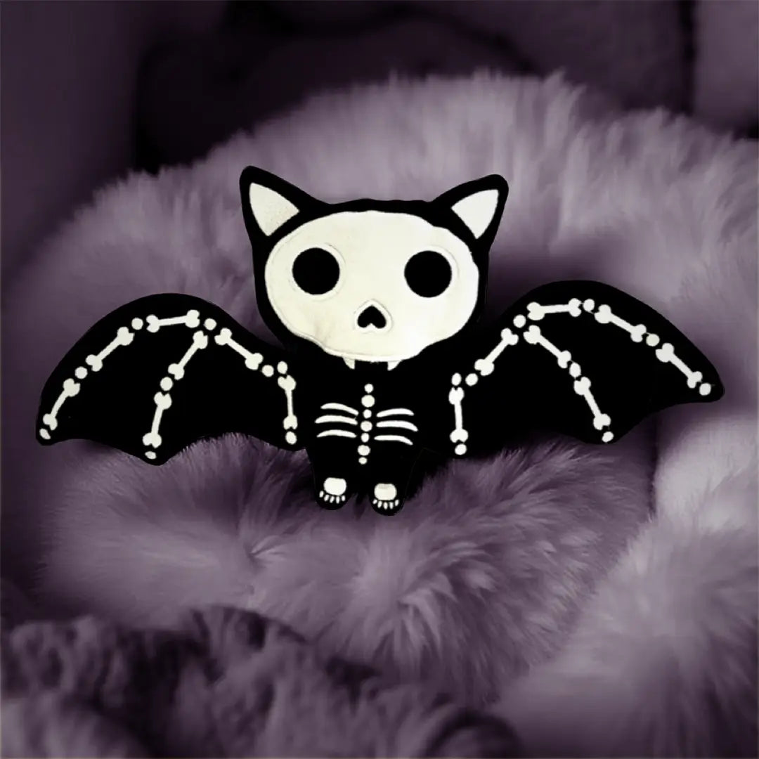 9" Halloween Stuffed Plush - Bat Skeleton Plush