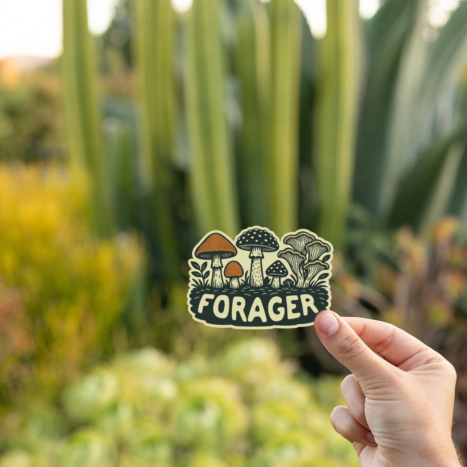 Forager Mushrooms Sticker