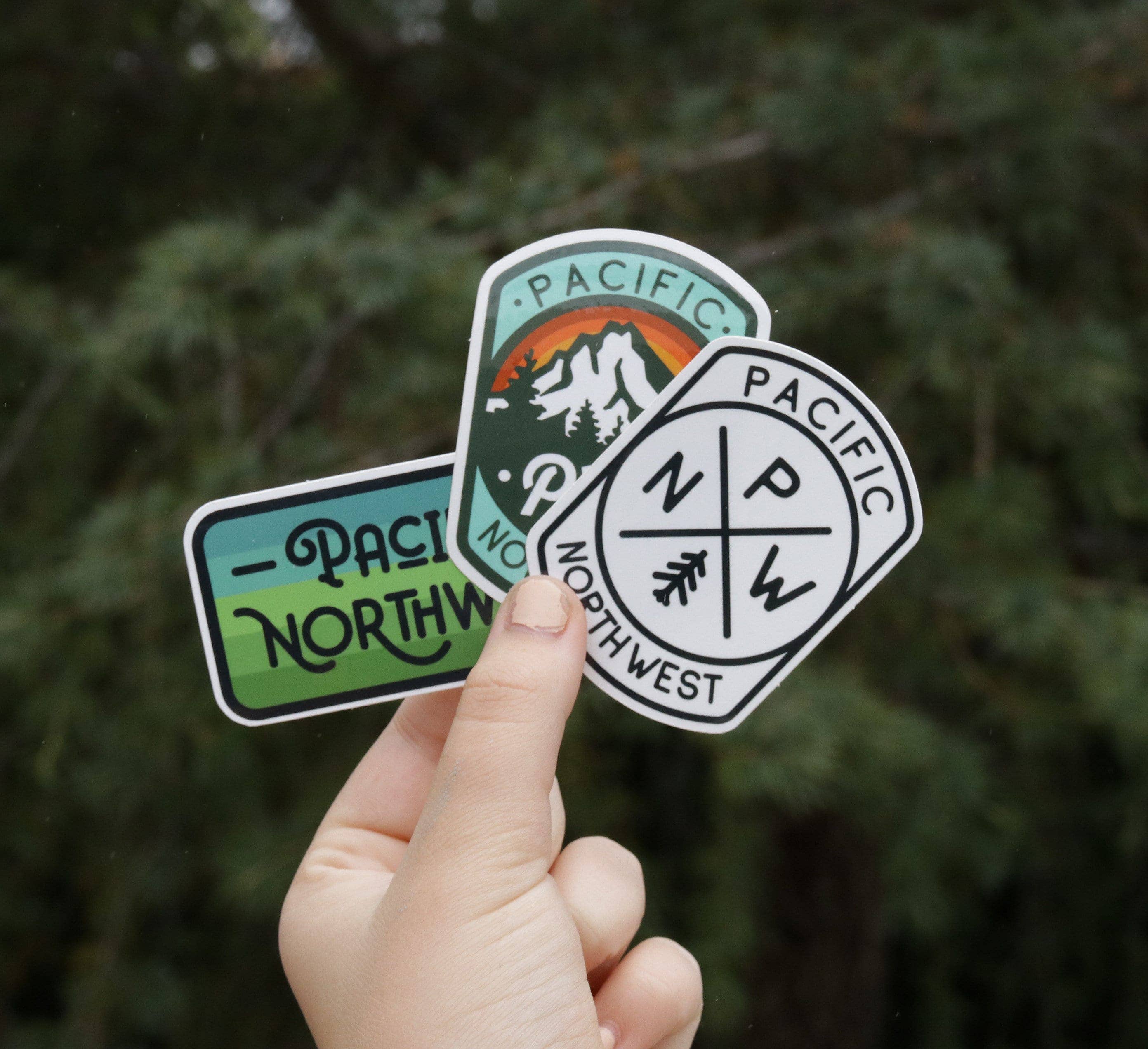 Pacific Northwest Waterproof UV Protected Sticker Set