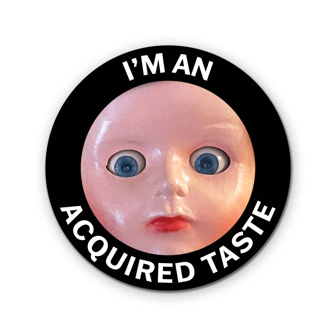Acquired Taste Doll Vinyl Sticker