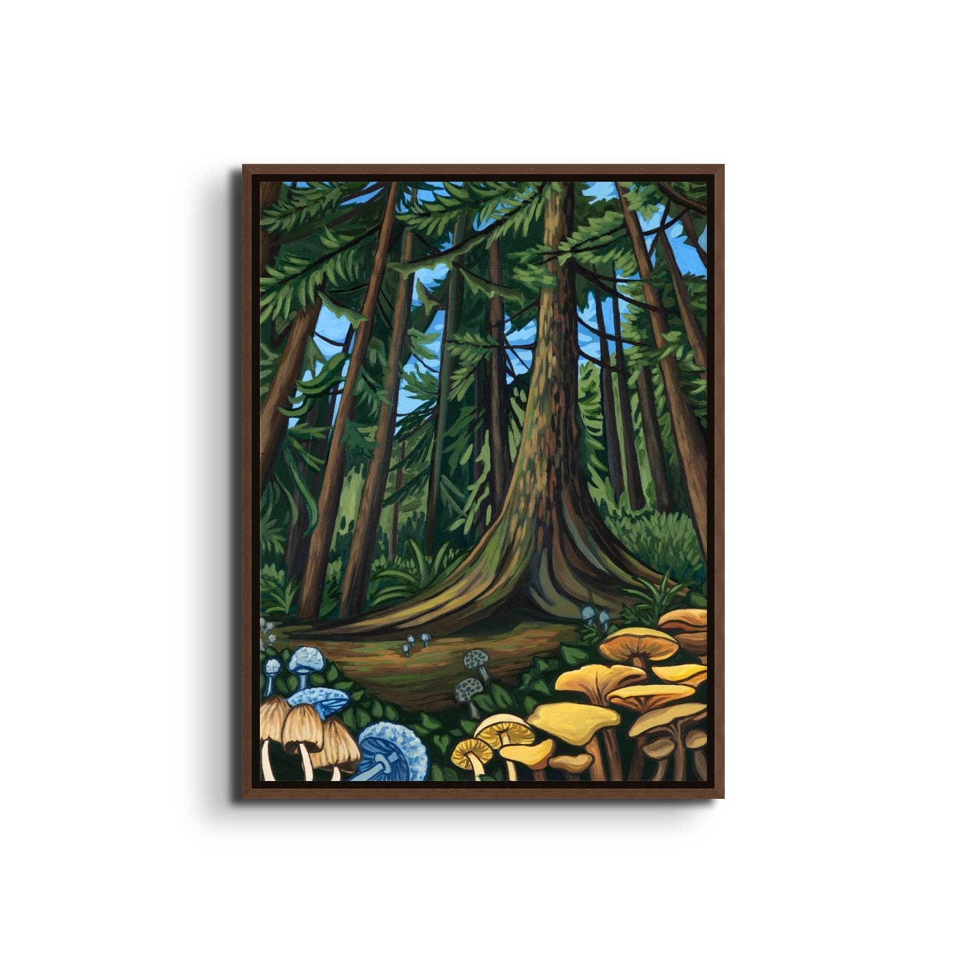 "Mushroom Forest" Print: 12x16" / Bamboo Paper