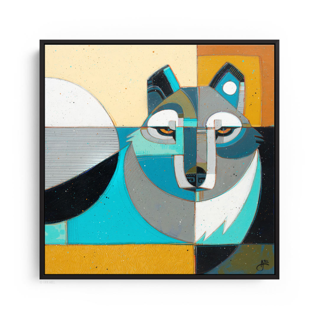 Lobo 3 -Chroma Block Matte Black Frame (12"x12")