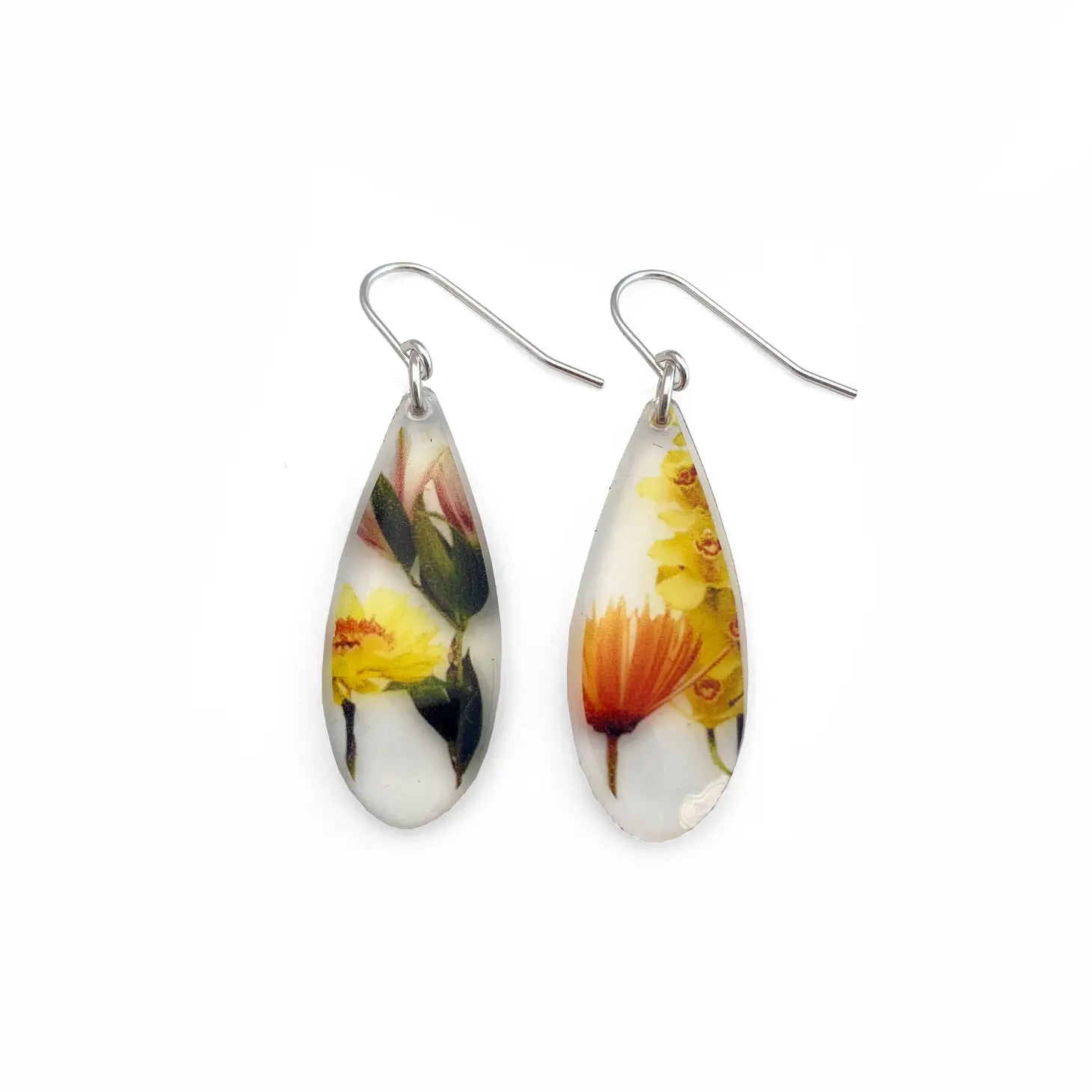 Wood Drip Bouquet Earrings