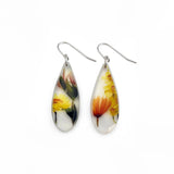 Wood Drip Bouquet Earrings