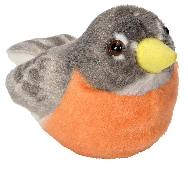 Audubon Bird American Robin Stuffed Animal W Sound 5.5"
