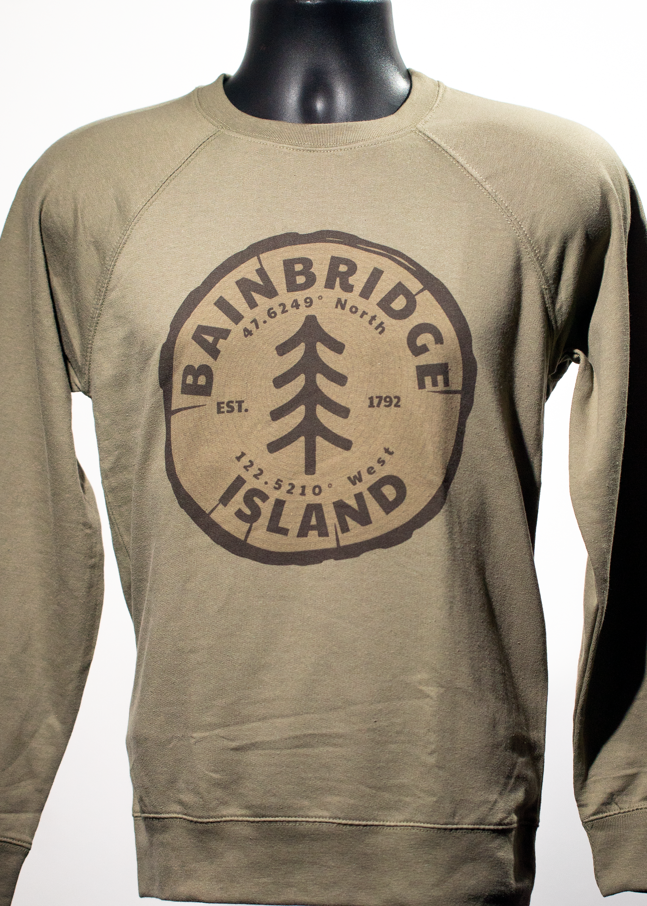 Bainbridge Island Tree Rings Crewneck