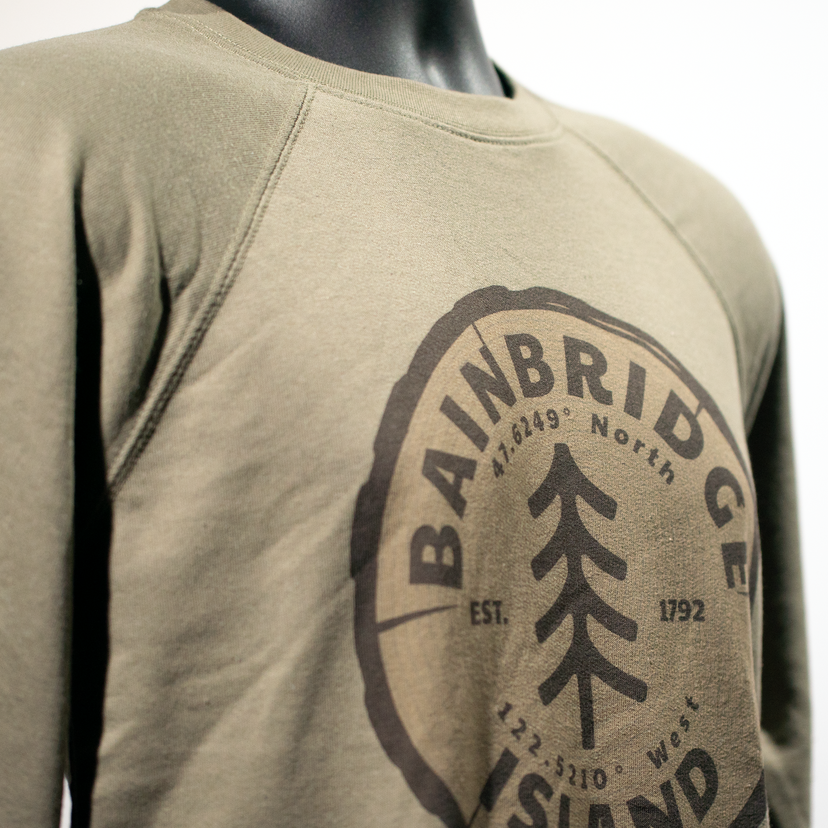 Bainbridge Island Tree Rings Crewneck