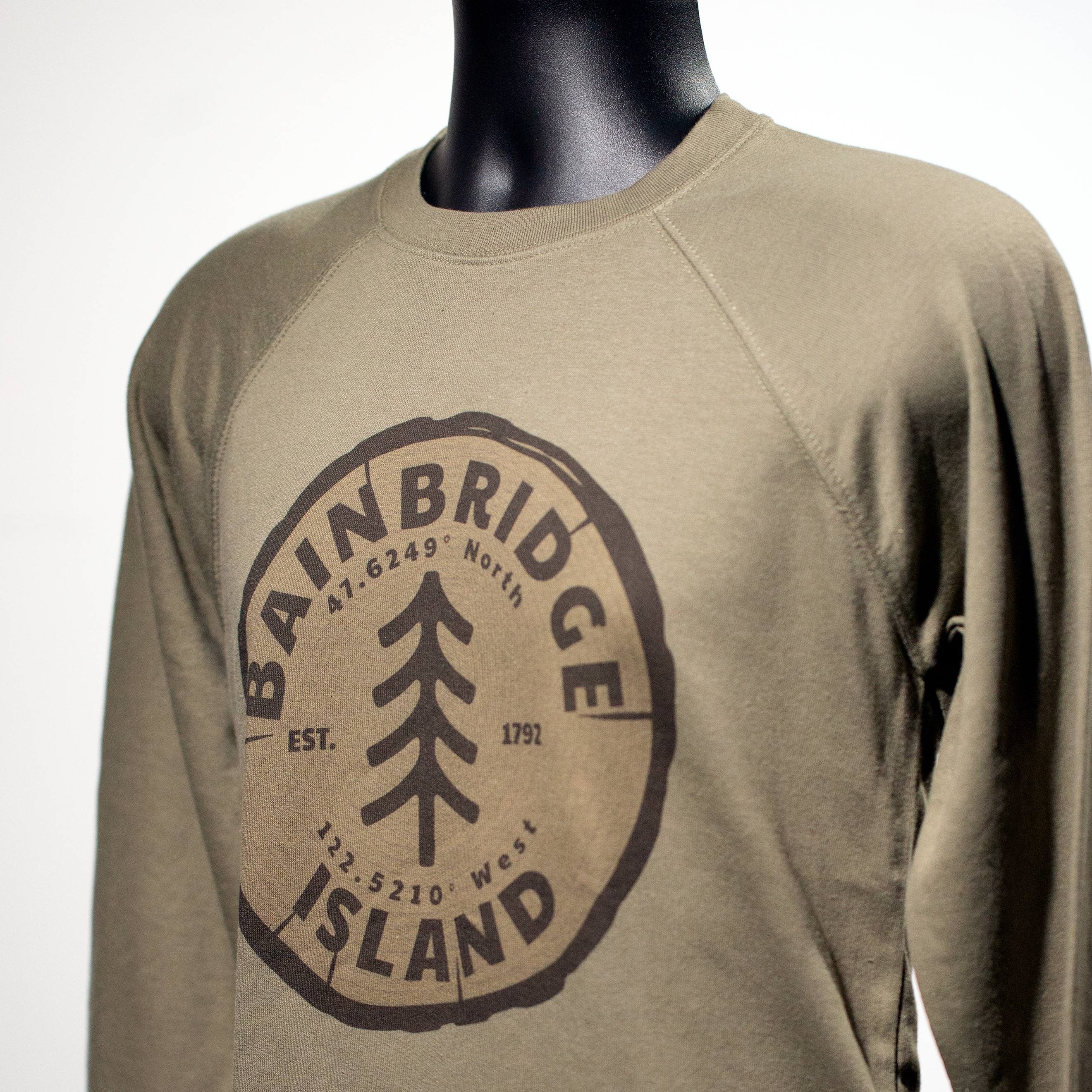 Bainbridge Island Tree Rings Crewneck