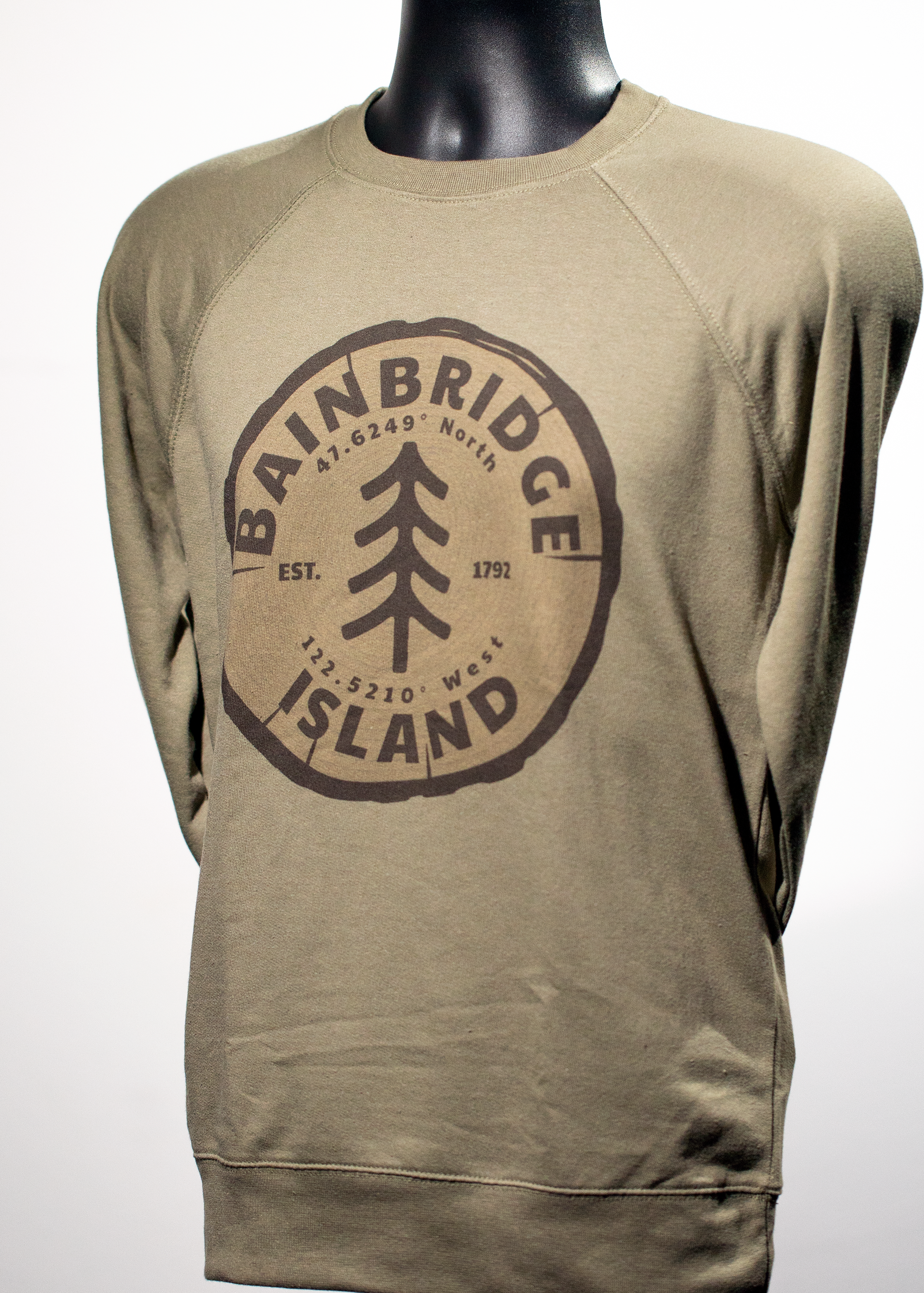 Bainbridge Island Tree Rings Crewneck