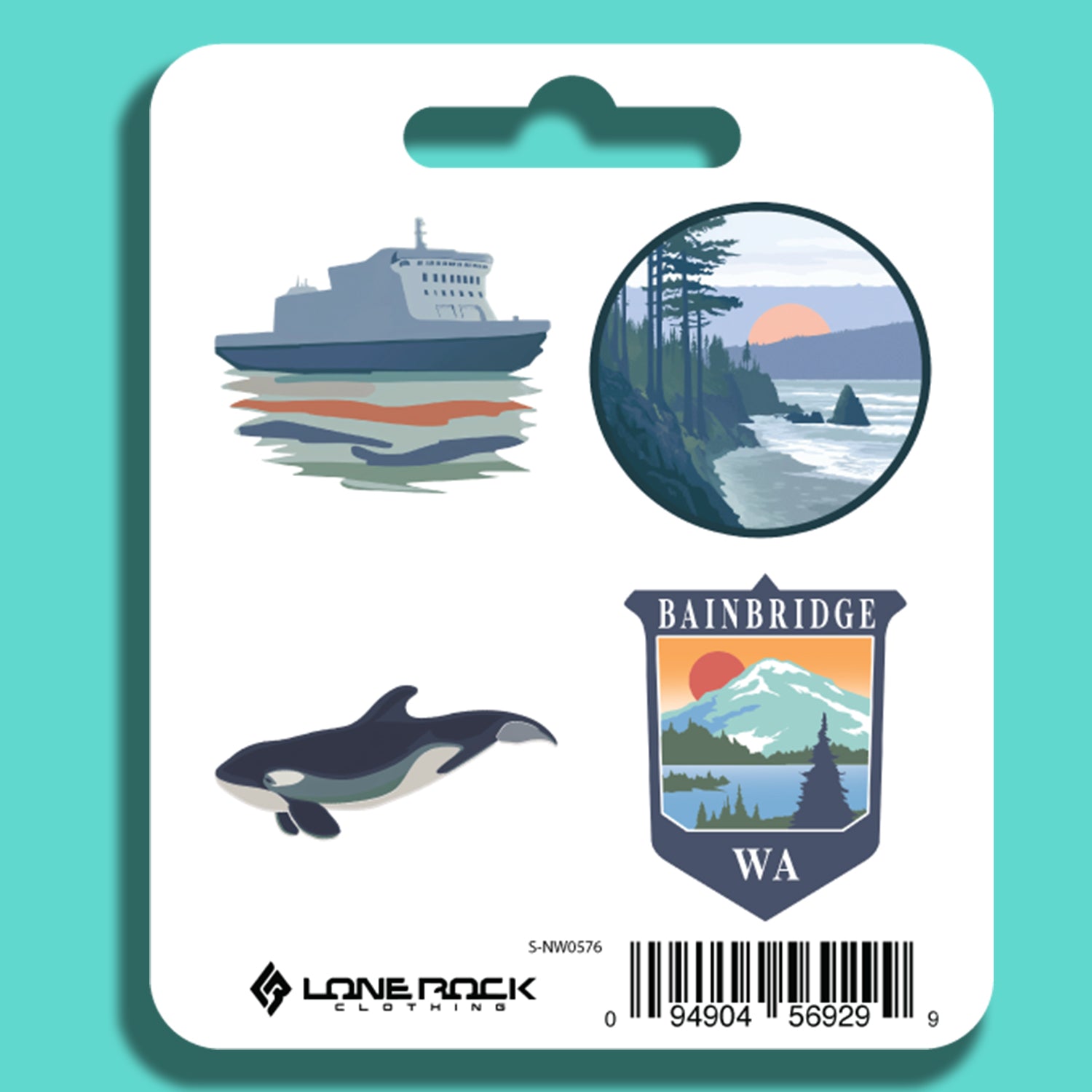 Bainbridge Island PNW Sticker Sheet