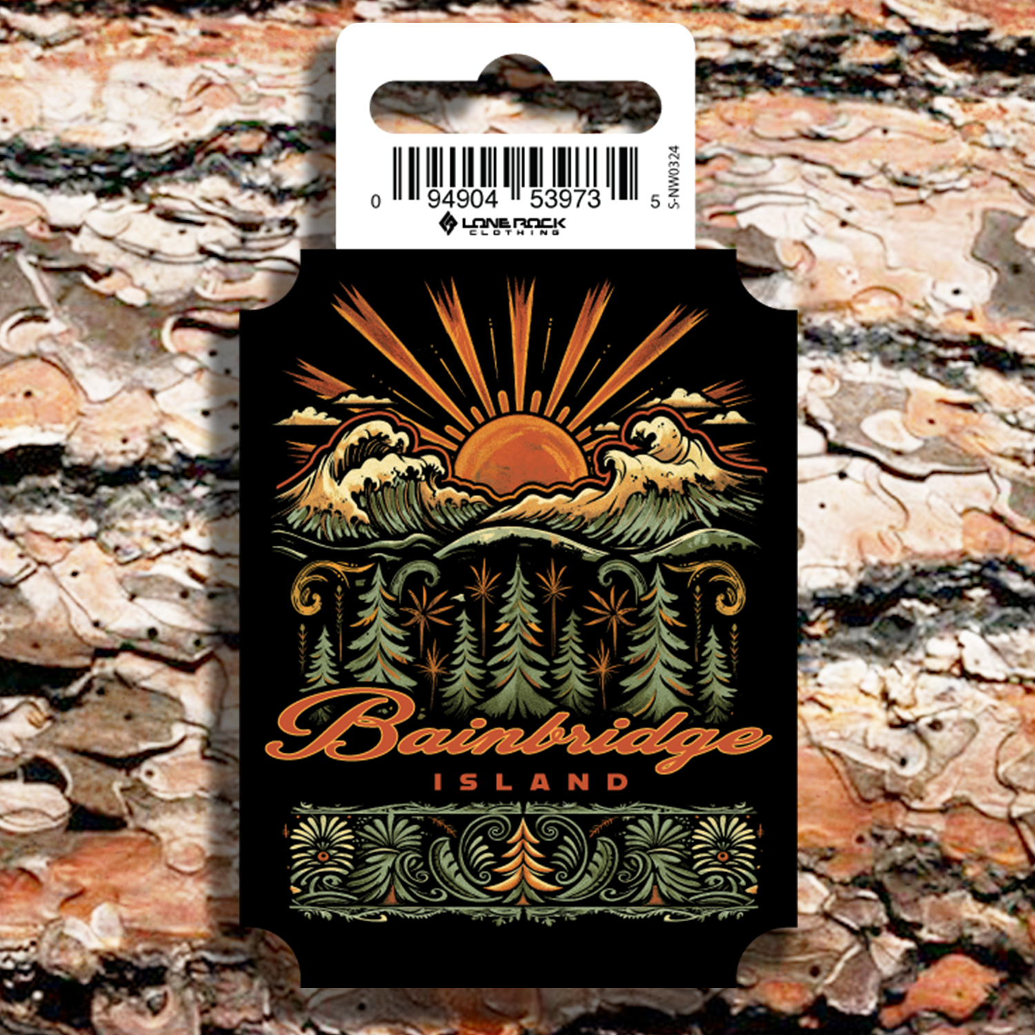 Bainbridge Island Sunset PNW Sticker