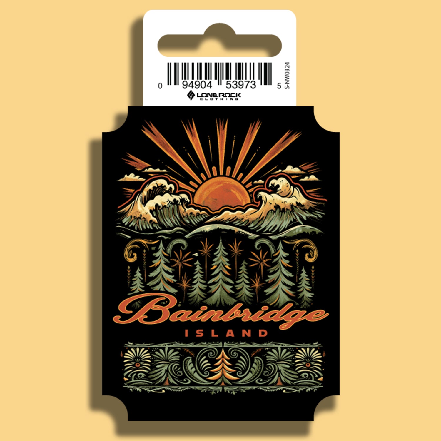 Bainbridge Island Sunset PNW Sticker