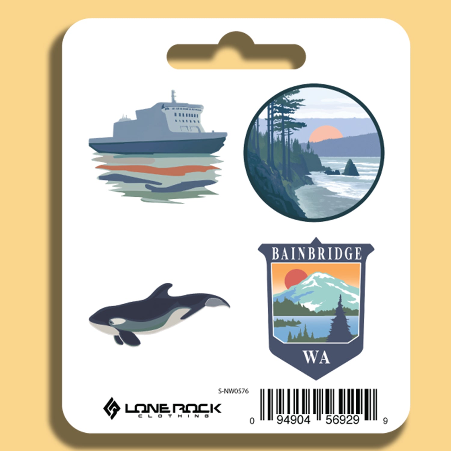Bainbridge Island PNW Sticker Sheet