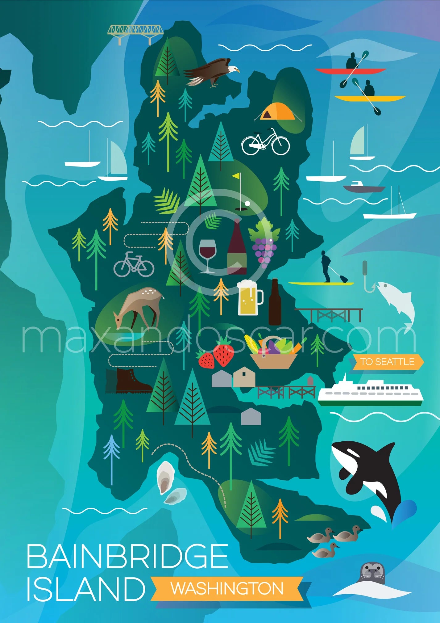 Bainbridge Island Postcard