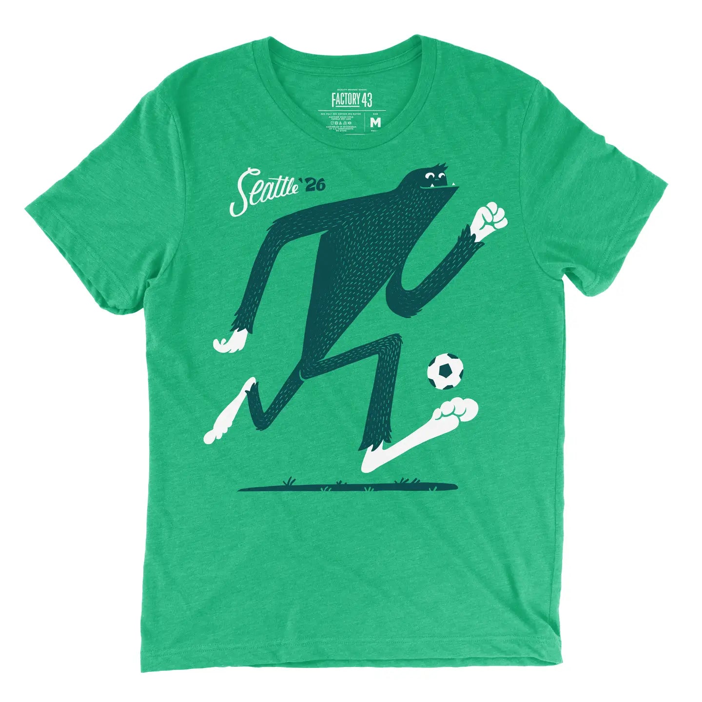 Big Foot Adult Tee - Kelly Green