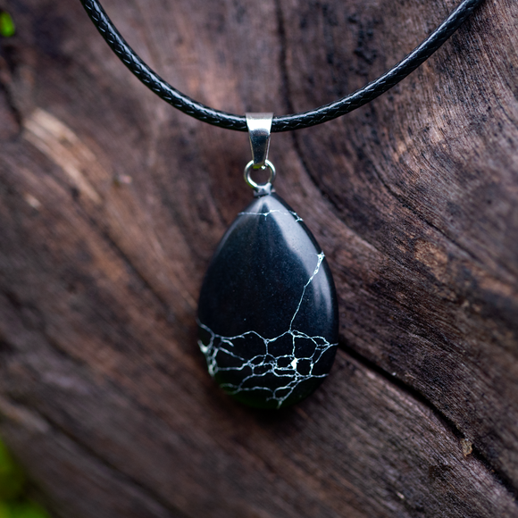 Black & White Pendant Necklace by Miss Maddie
