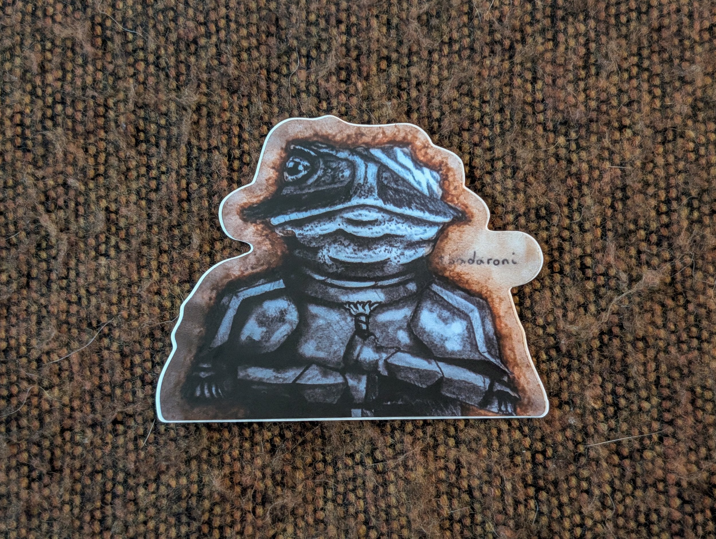 Blood Knight Toad Sticker