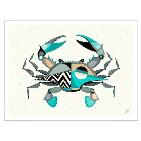 Blue Crabby - Unframed Print 12