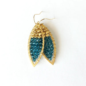 Beaded Gemstone Earrings | Blue Quartz