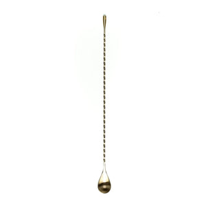 Teardrop Barspoons - 16"/40cm (Long) Antique Brass