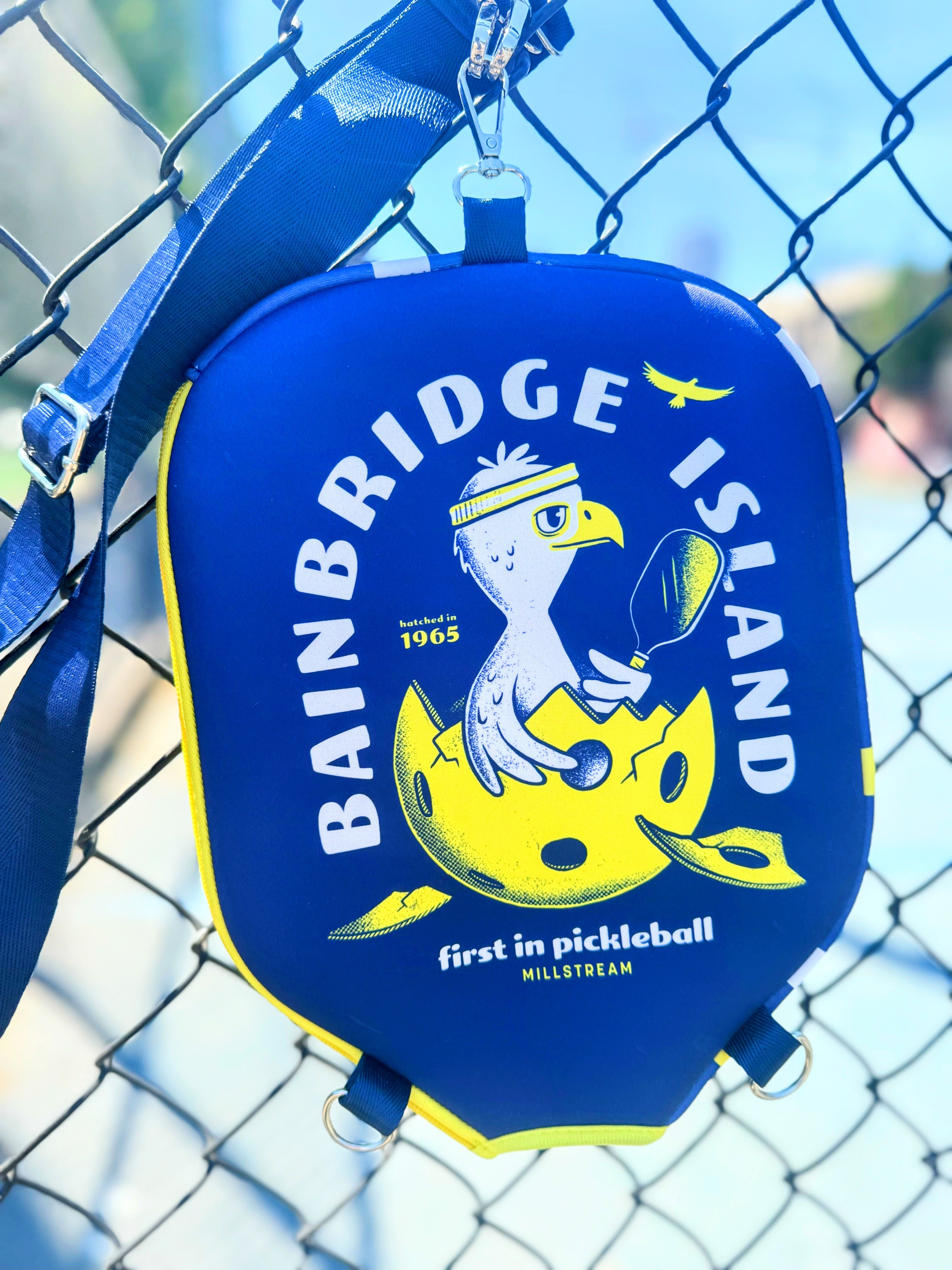 First in Pickleball Bainbridge Island Paddle Cover