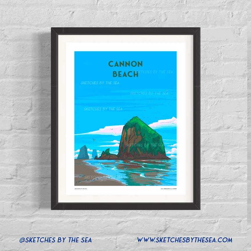 Cannon Beach Travel Poster