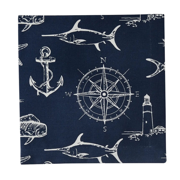 Captain's Quarters Napkin - Navy