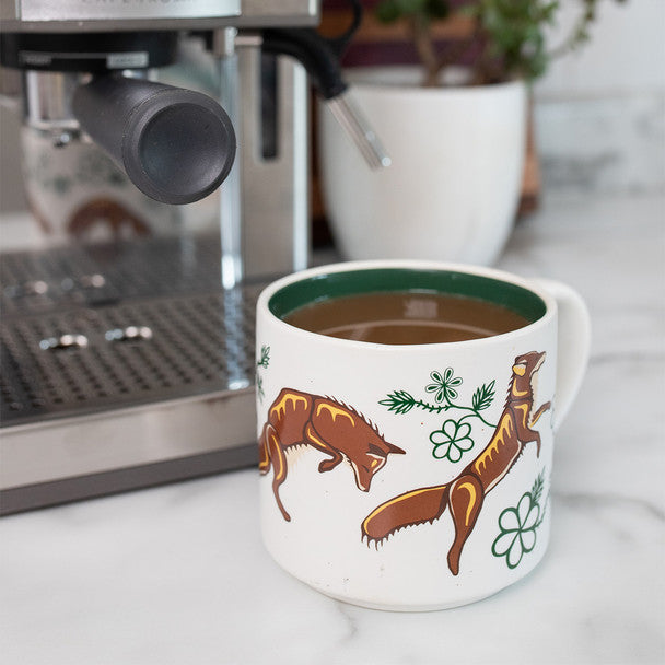 16 oz Ceramic Mug Foxes (Wagooshna)
