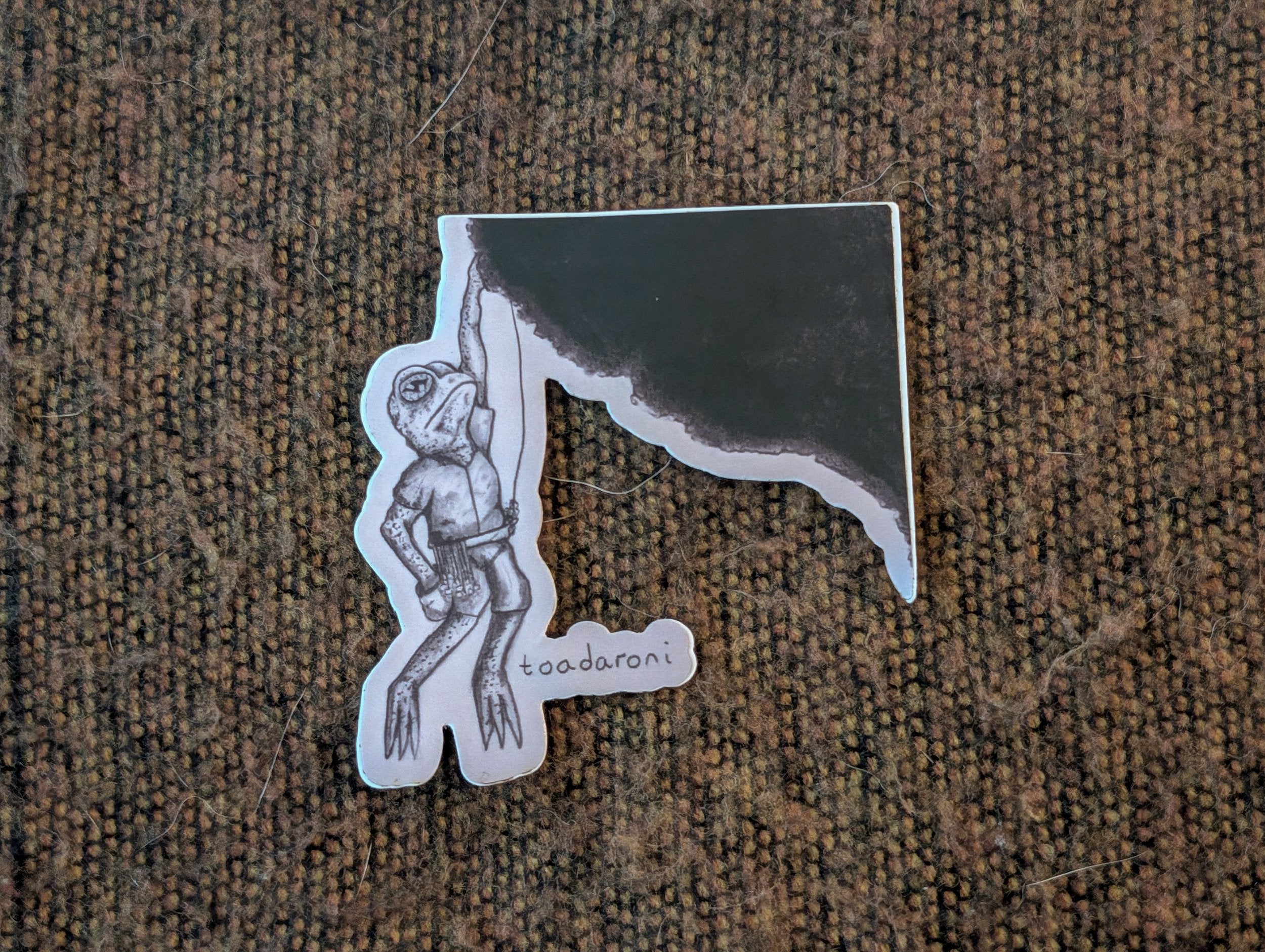 Climbing Toad Sticker