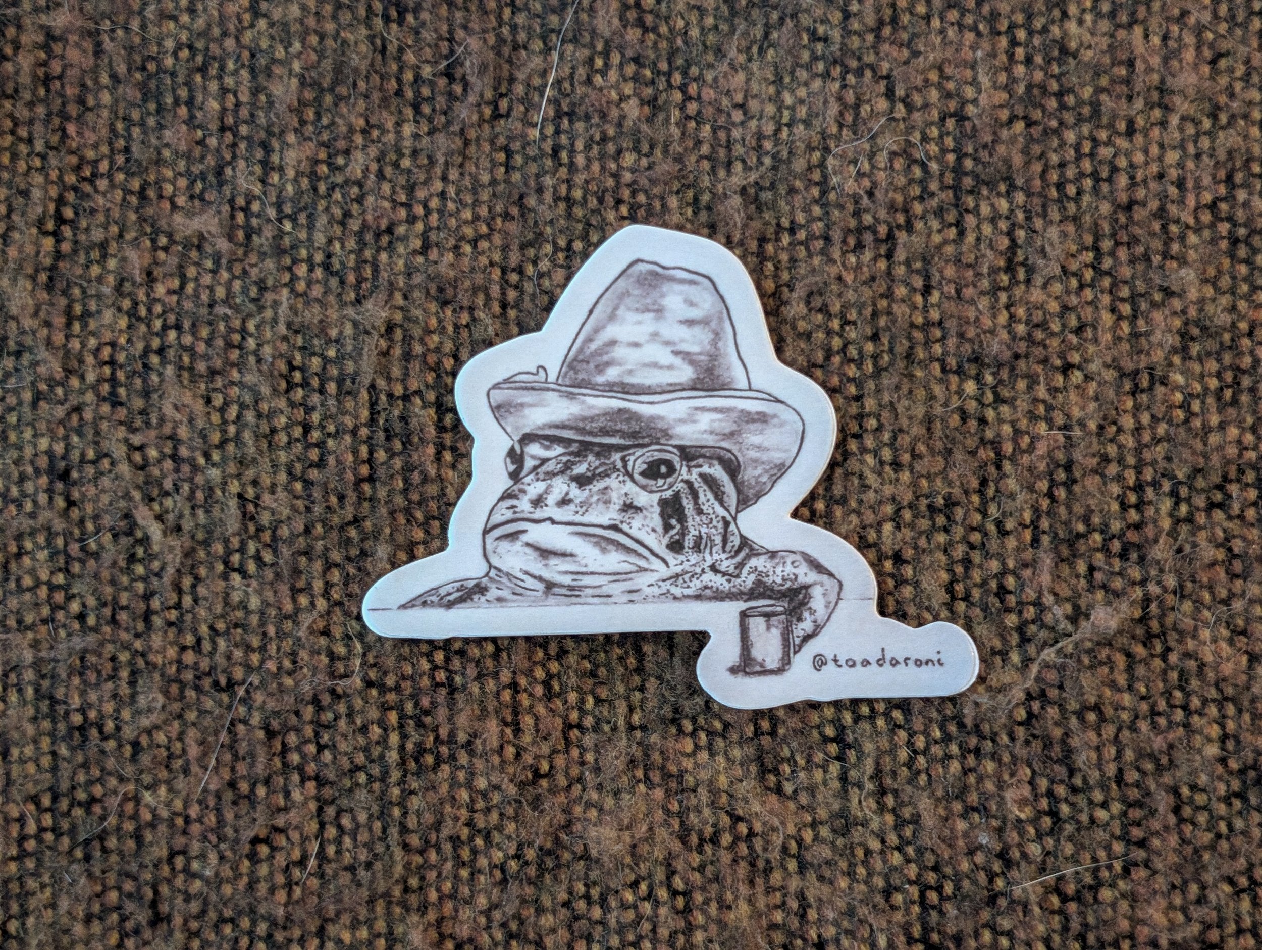 Cowboy Toad Sticker