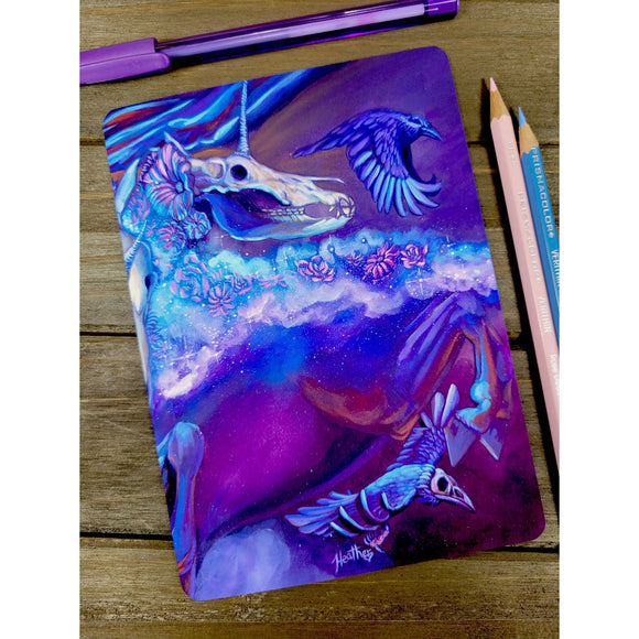 Dark Fantasy Unicorn Greeting Card
