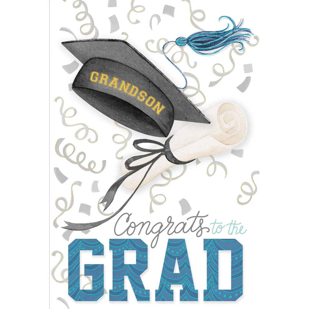 Congrats to the Grandson Grad Card