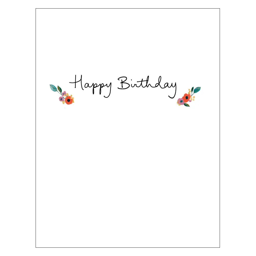 Dog with Plants Card