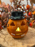 Ceramic pumpkin traditional sm/medium