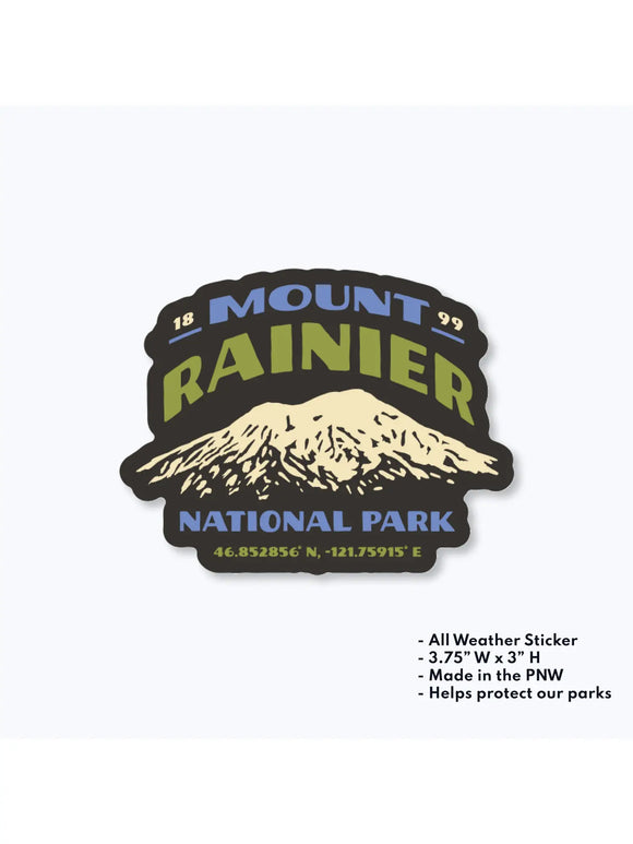 Emmonds Sticker | Mount Rainier National Park Vintage