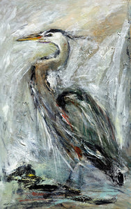"Even-Tempered Heron" - Christopher Mathie Fine Art
